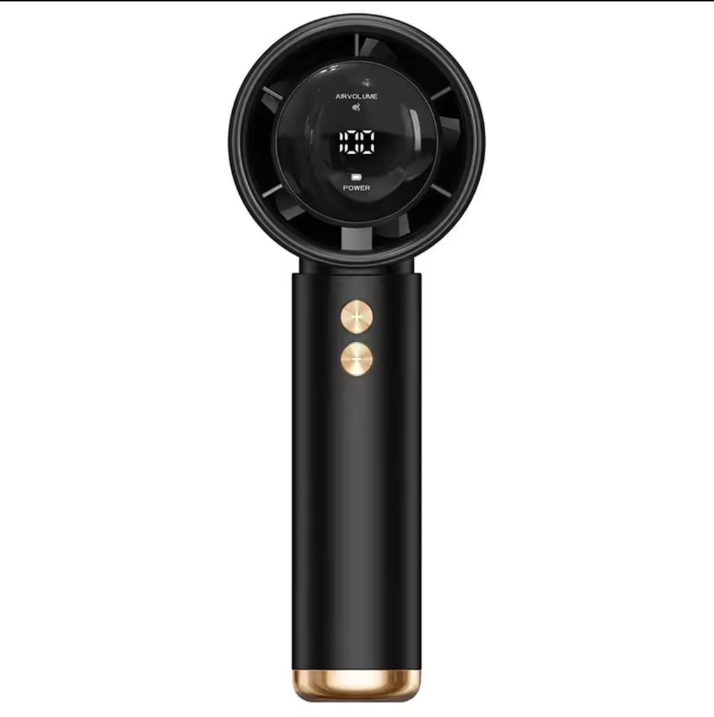 High-Speed Portable Turbo Handheld Fan | 100-Speed Adjustable Jet Fan Air Cooler for Extreme Heat Relief