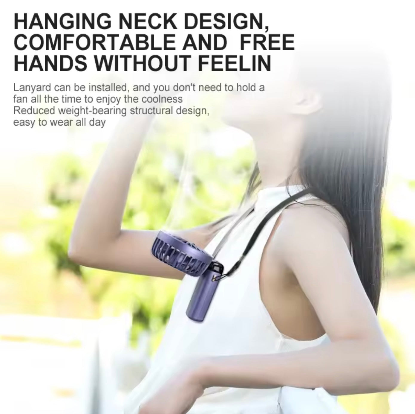 5-Speed Foldable Handheld Fan with LED Screen | 1800mAh USB Rechargeable Fan & Built-In Desk Phone Stand