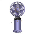 5-Speed Foldable Handheld Fan with LED Screen | 1800mAh USB Rechargeable Fan & Built-In Desk Phone Stand