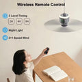 12000mAh High-Capacity Portable Outdoor Fan | Rechargeable Hanging Ceiling Fan for Camping & Patios