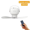 Portable Camping Ceiling Fan with LED Light | USB Rechargeable Tent Hanging Ventilator Fan for Outdoor Travel