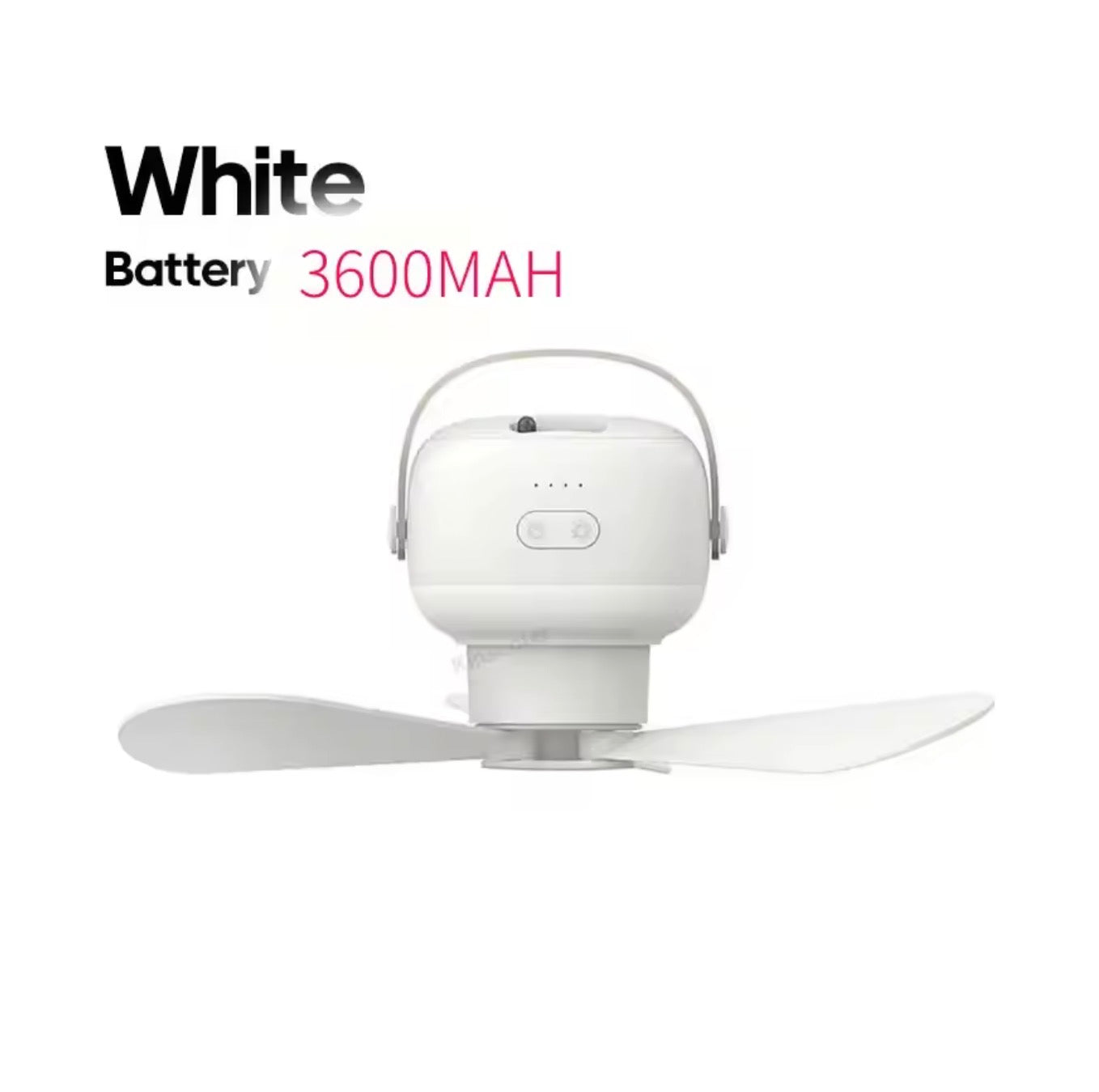 Portable Camping Ceiling Fan with LED Light | USB Rechargeable Tent Hanging Ventilator Fan for Outdoor Travel