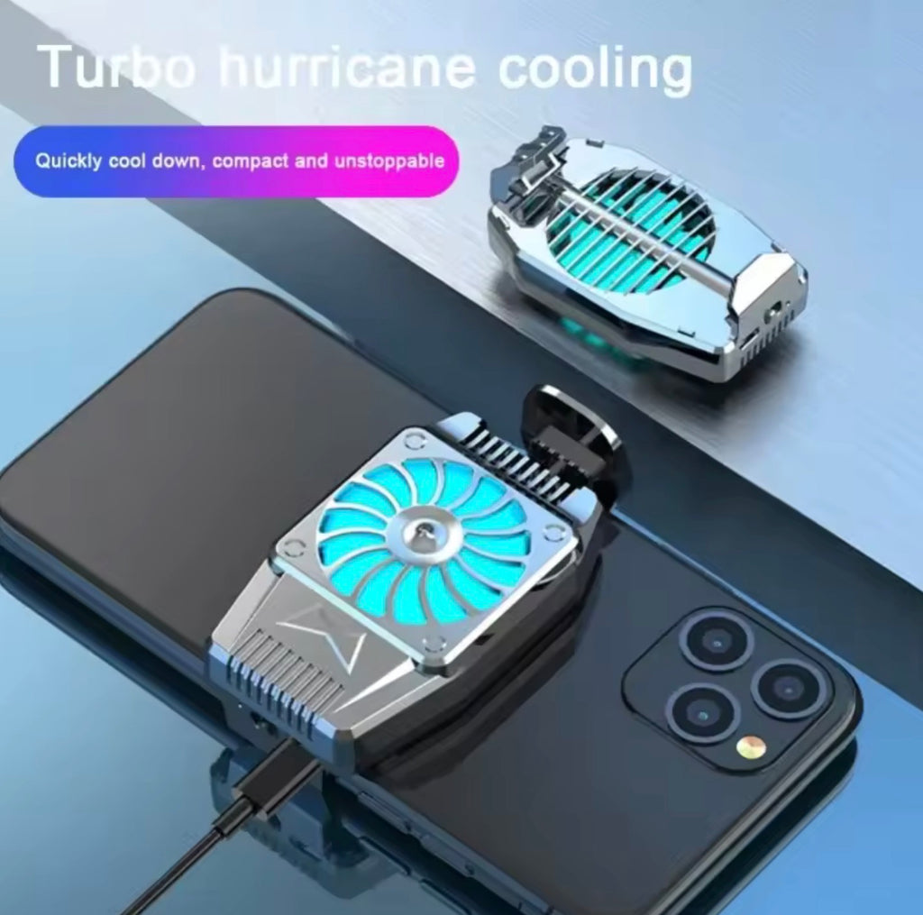 Semiconductor Phone Cooler Magnetic Radiator | Quiet Cooling Fan Heat Sink for iPhone, Android Gaming, & Live Streaming
