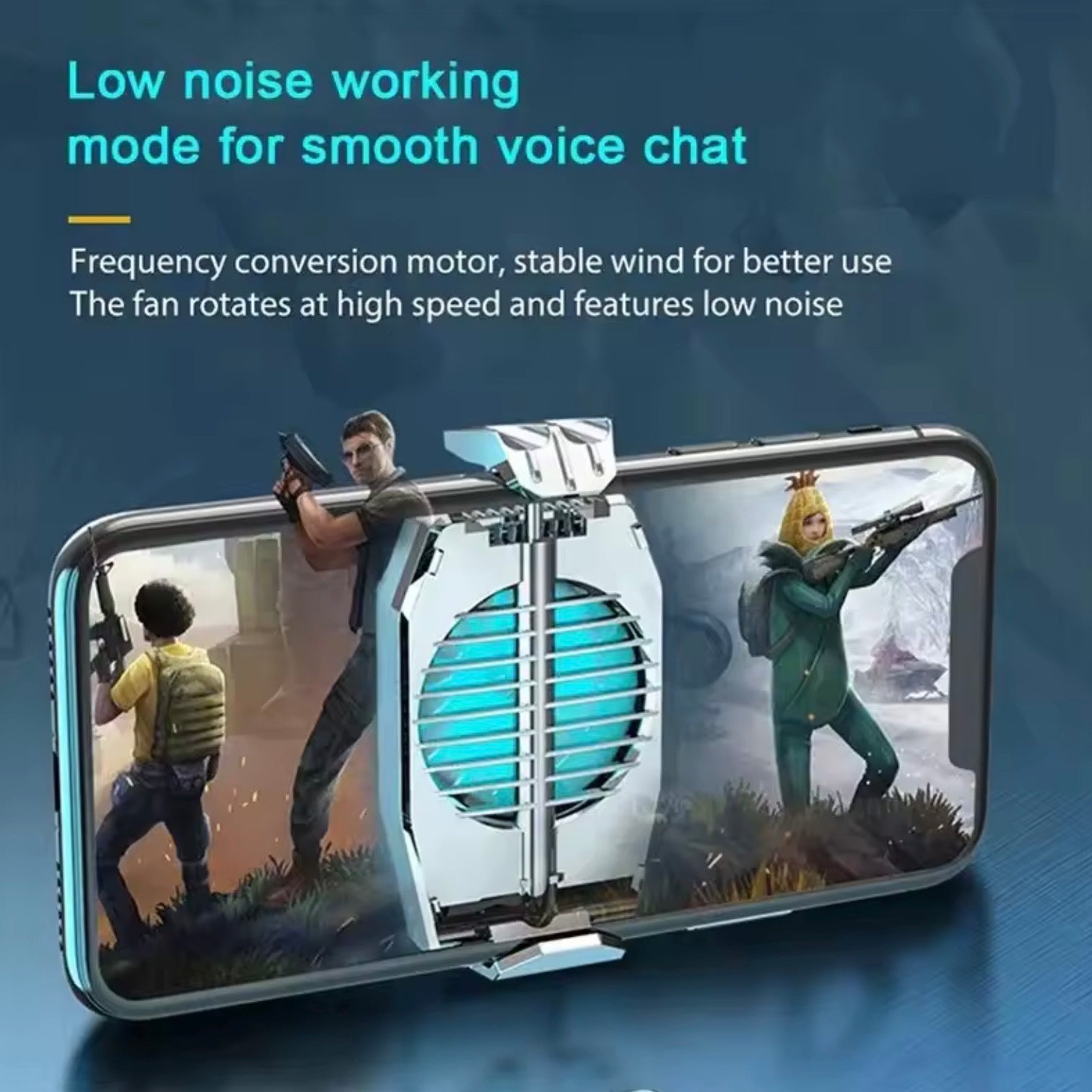 Semiconductor Phone Cooler Magnetic Radiator | Quiet Cooling Fan Heat Sink for iPhone, Android Gaming, & Live Streaming