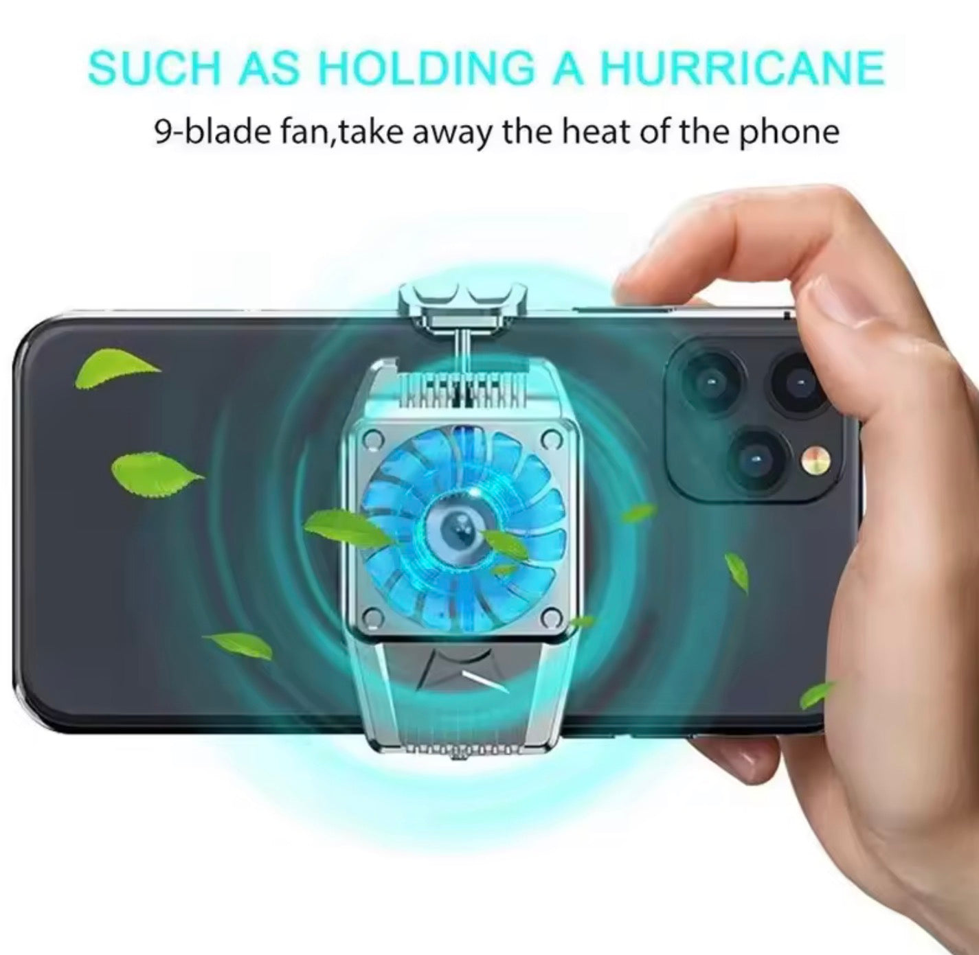 Semiconductor Phone Cooler Magnetic Radiator | Quiet Cooling Fan Heat Sink for iPhone, Android Gaming, & Live Streaming