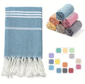 Premium Turkish Beach Towel (90x180cm) | Oversized Lightweight Cotton Towel for Sauna, Spa, Gym, and Travel