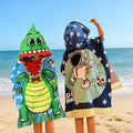 Cute Animal-Themed Hooded Towel for Kids | Quick-Dry Polyester Swim Wrap for Infants, Toddlers, and Children