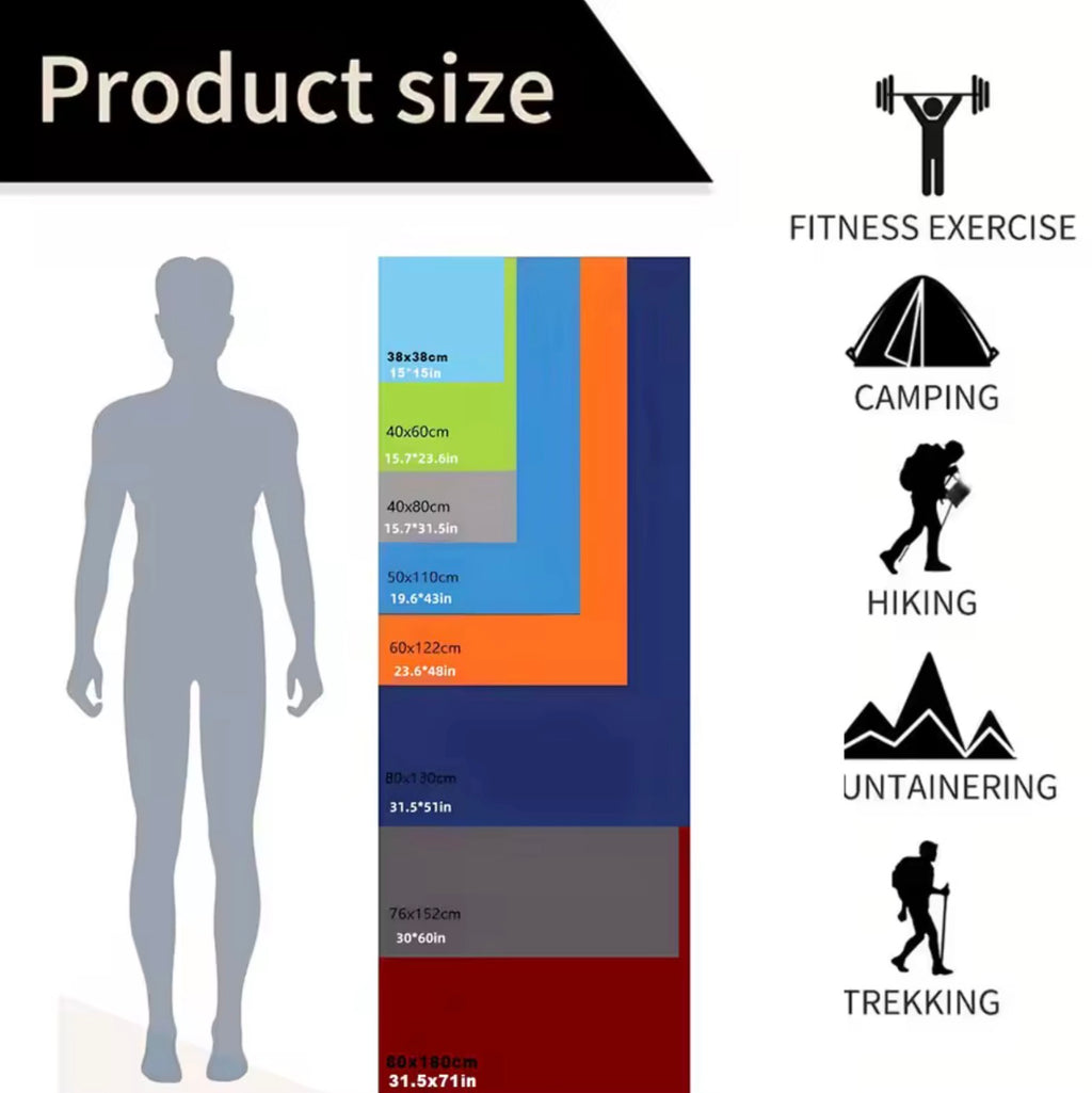 Quick-Dry Microfiber Beach Towel | Thick Sand-Free Travel Towel for Swimming, Pool, and Gym