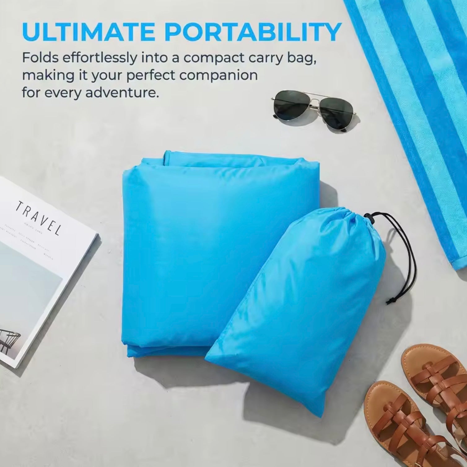 Portable Inflatable Air Sofa | Fast-Inflate Waterproof Lounger Chair for Beach, Camping, Pool, and Travel