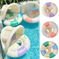 Kids Inflatable Pool Float Seat with Sun Canopy | Safe Baby Swim Trainer Ring for Summer Sun Protection