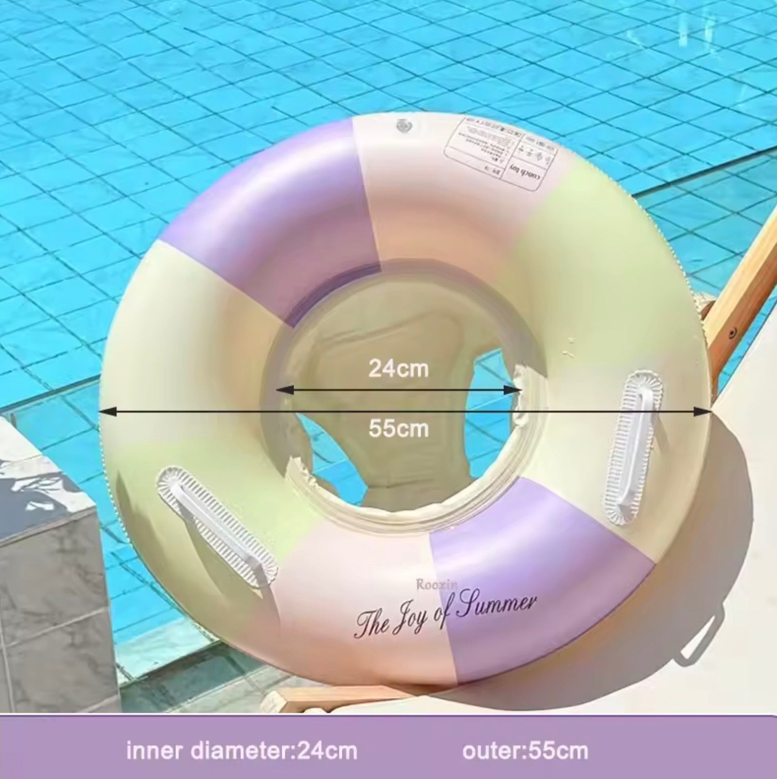 Kids Inflatable Pool Float Seat with Sun Canopy | Safe Baby Swim Trainer Ring for Summer Sun Protection