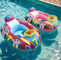 Inflatable Race Car Pool Float for Toddlers | Cute Water Toy Speedboat Cruiser for Kids' Summer Swim Parties